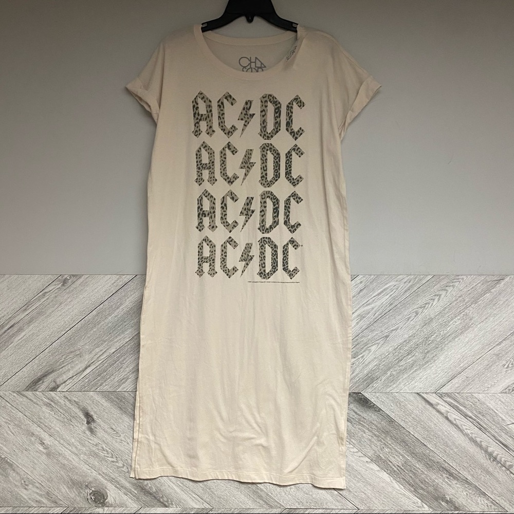 Free People X Chaser AC/DC Maxi Top Cream Size M - Picture 5 of 9